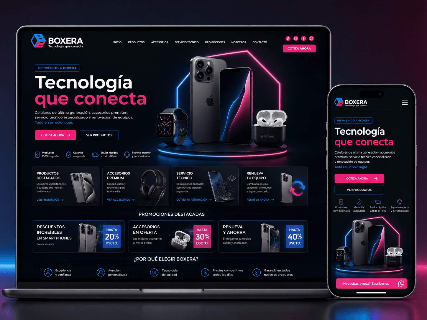 Landing pages